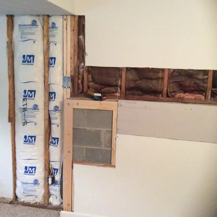 Wall insulation replacement during Odor Removal & Deodorization in Jamestown